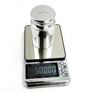 CD-123 Microbalanță digitală până la 500g/0.01g cu alimentare USB