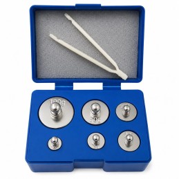 Set de calibrare cu 6 bucăți de greutăți 5g 10g 20g 50g 100g